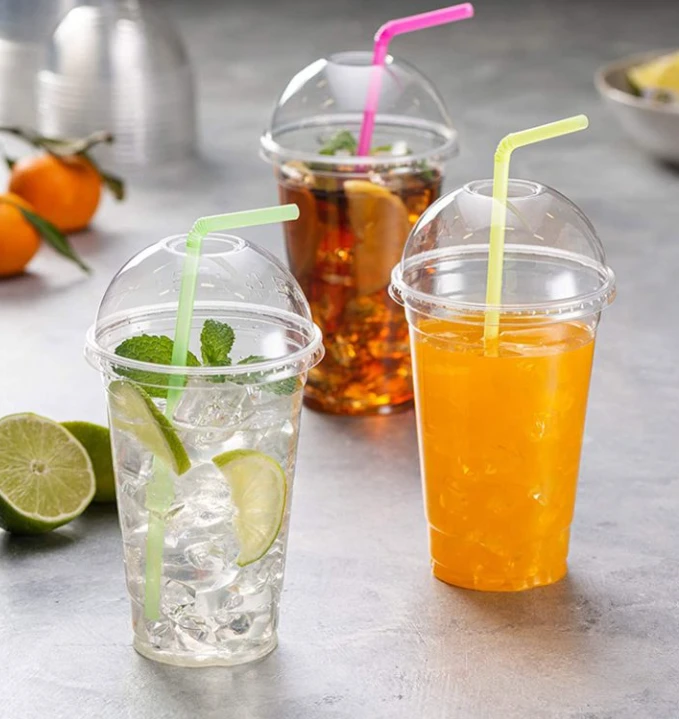 Disposable Clear PET Plastic Cold Drink Cups Disposable Clear PET Plastic Cold Drink Cups